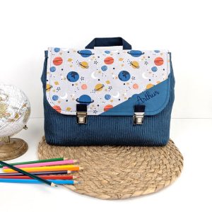 Cartable Maternelle Personnalisé > Planète | Fermoir <