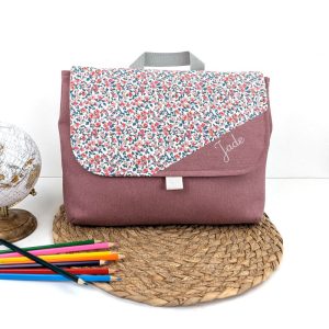 Cartable Maternelle Personnalisé > Fleur Rose | Scratch <
