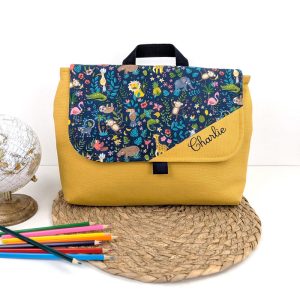Cartable Maternelle Personnalisé > Jungle Jaune | Scratch <