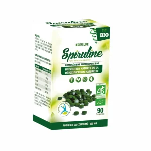 EDEN LIFE SPIRULINE BT 90 COMPRIMES