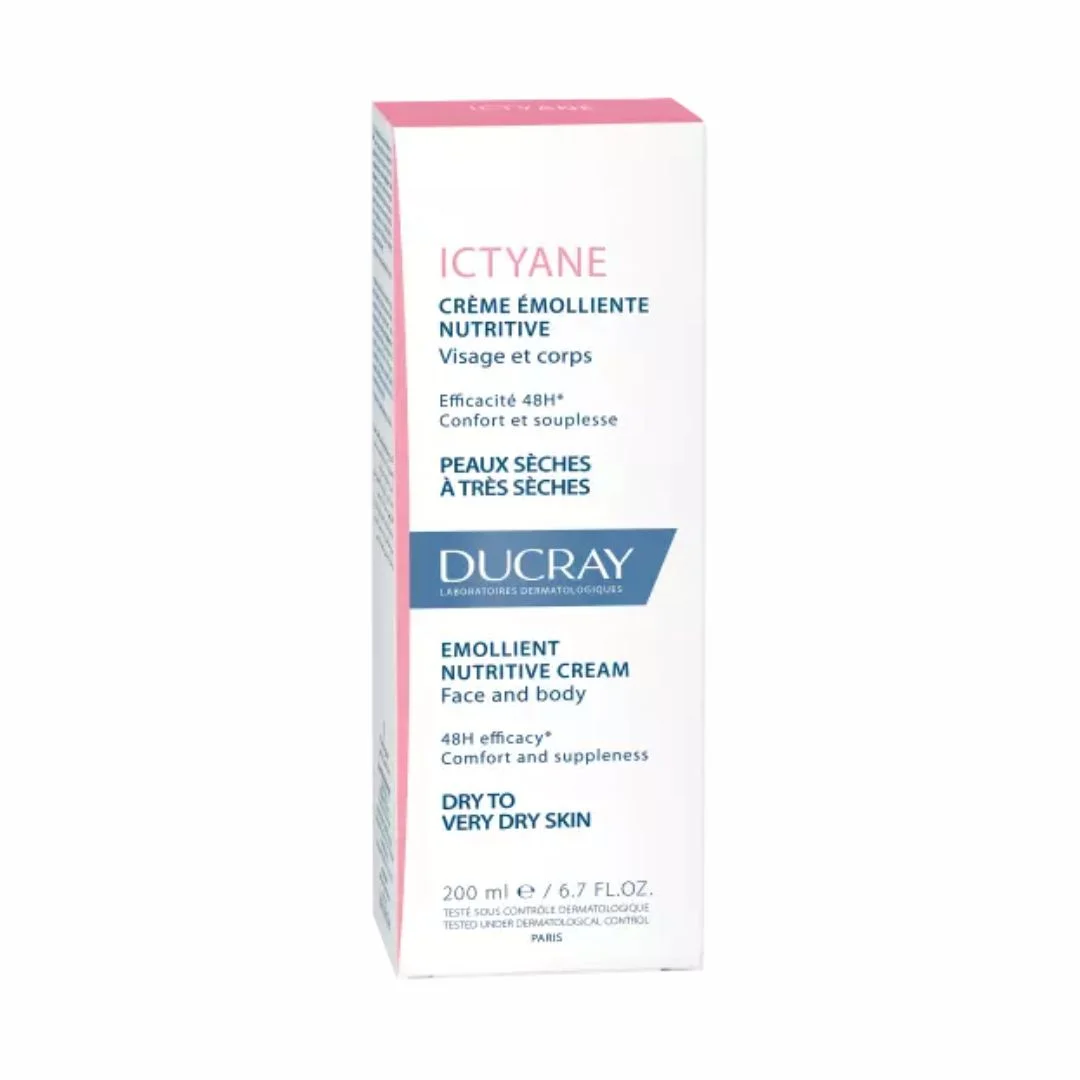 Ducray ictyane creme emolliente nutritive visage et corps 200ml