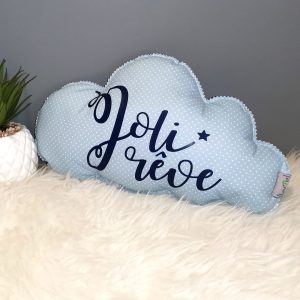 Coussin Nuage Personnalisable >.Bleu Clair.<