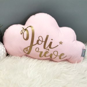 Coussin Nuage Rose Pâle