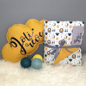 Couverture et Coussin Nuage Lion