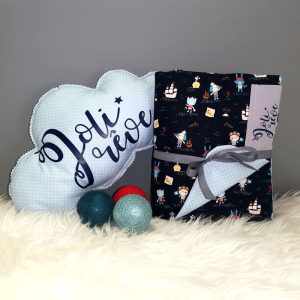 Couverture et Coussin Nuage Pirates
