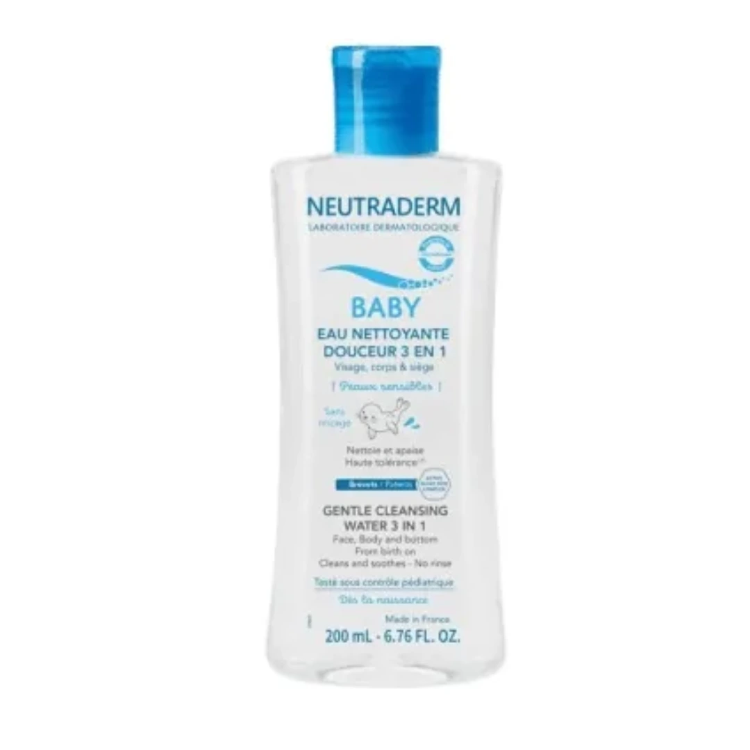 neutraderm baby eau nettoyante douceur 3 en 1 200ml