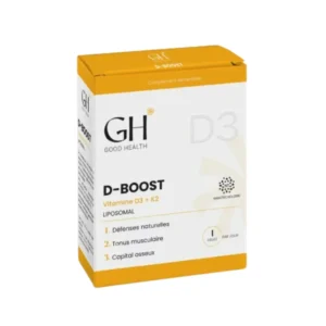 GOOD HEALTH D-BOOST VITAMINE D3+K2 30 GELULES