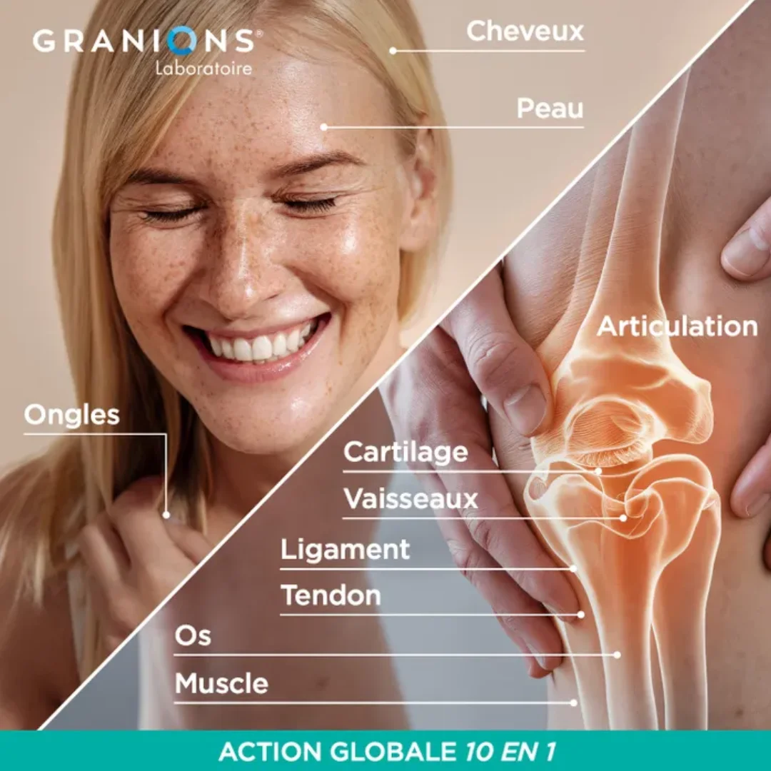 Granions Collagène+ Multi type I, II, III, V, X – Poudre 260 G – Image 3