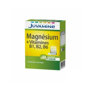 JUVAMINE MAGNESIUM & VITAMINES B1 B2 B6 60 COMPRIMES
