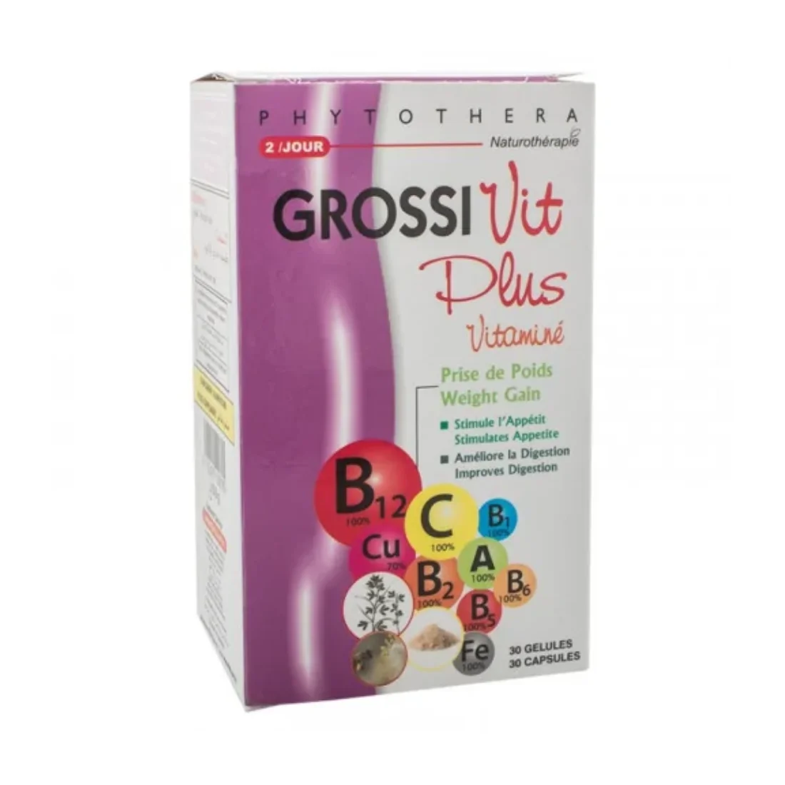 Vital Phytothera Grossi vit Plus Vitamine 45 Gélules