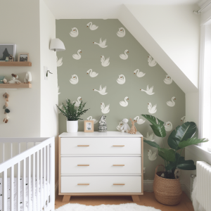 Papier peint Cygne pour enfant