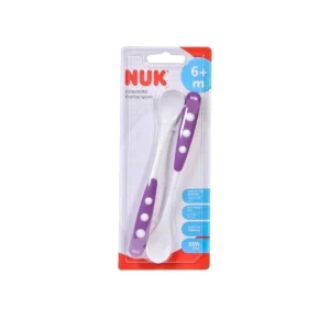 NUK 2 CUILLERES EN SILICONE DOUX 6M+