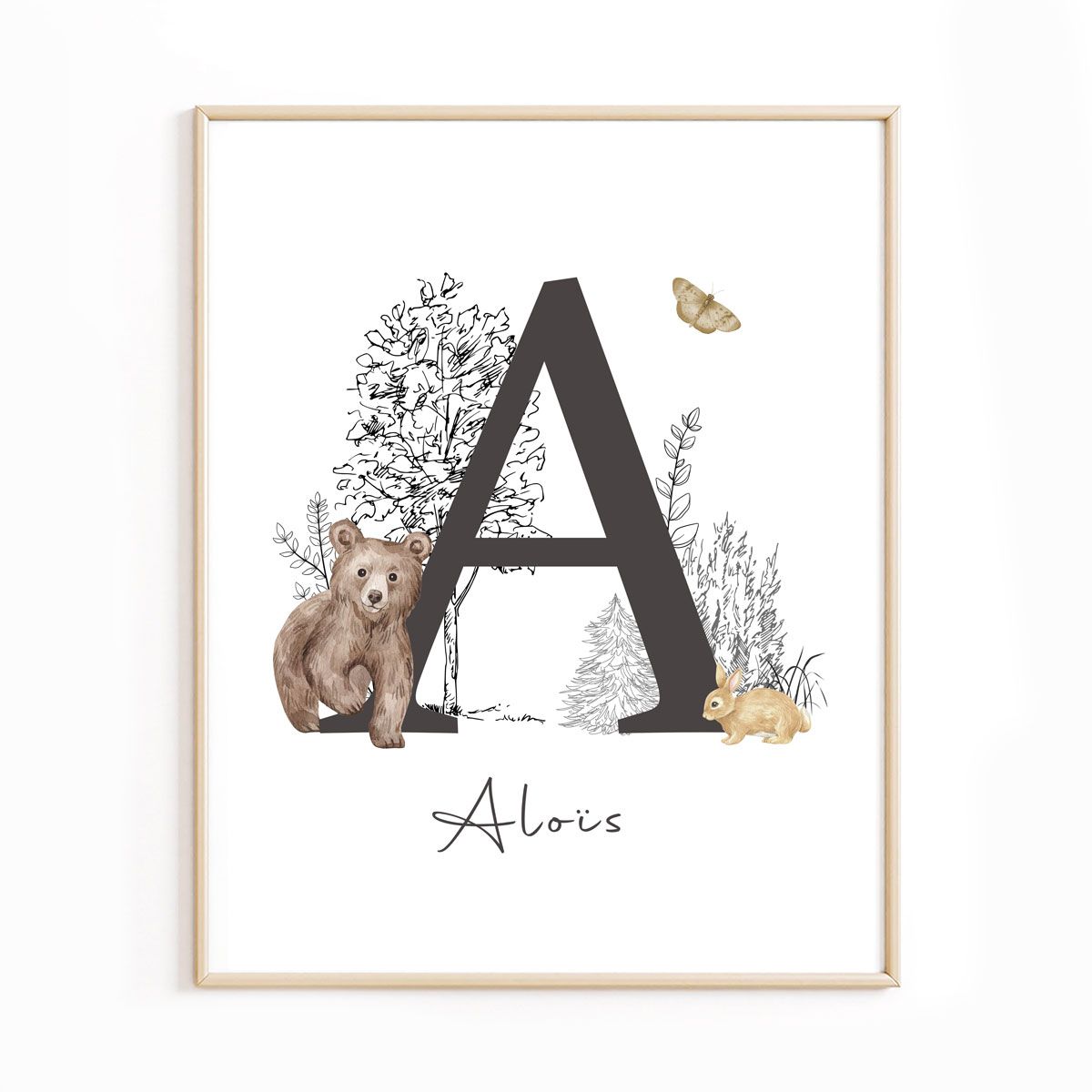 Lot de 3 affiches thème forêt pour enfant – Image 3