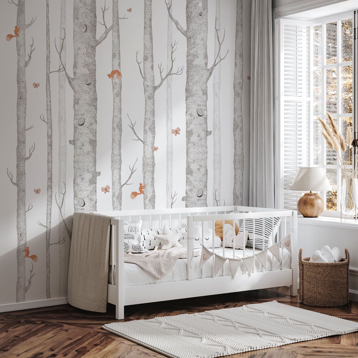 Papier peint Aventure dans les arbres pour enfant