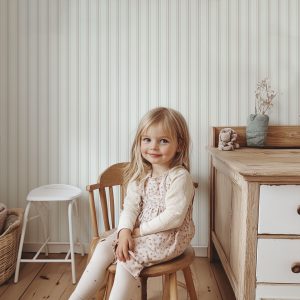 Papier peint rayures subtiles beige