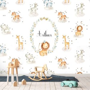Papier Peint Animaux bébé personnalisé