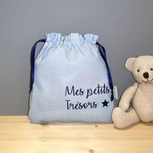 Pochon Bleu Ciel Personnalisable