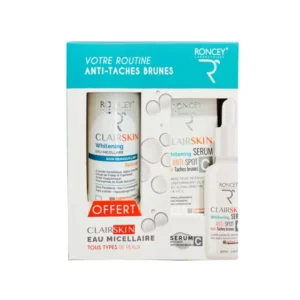 RONCEY VOTRE ROUTINE ANTI TACHES BRUNES (EAU MICELLAIRE OFFERTE)