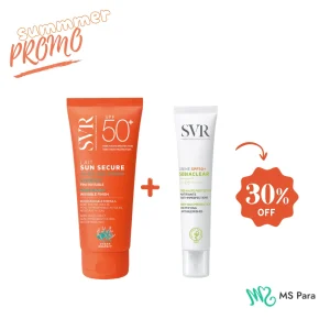 SVR PACK SUN SECURE Lait + svr Creme sebiaclear SPF50+ (-30%)