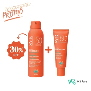 SVR PACK  SUN SECURE Brume (-30%) + Svr sun secure Fluide SPF50+