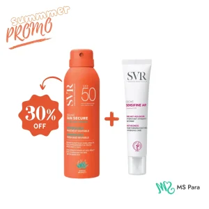 SVR PACK SUN SECURE Brume (-30%) + Creme Sensifine AR SPF50+