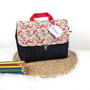 Sac à Dos Maternelle Personnalisé > Fleur Rouge <