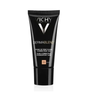 vichy dermablend fond de teint fluide correcteur 16h teinte 35 sand, 30ml
