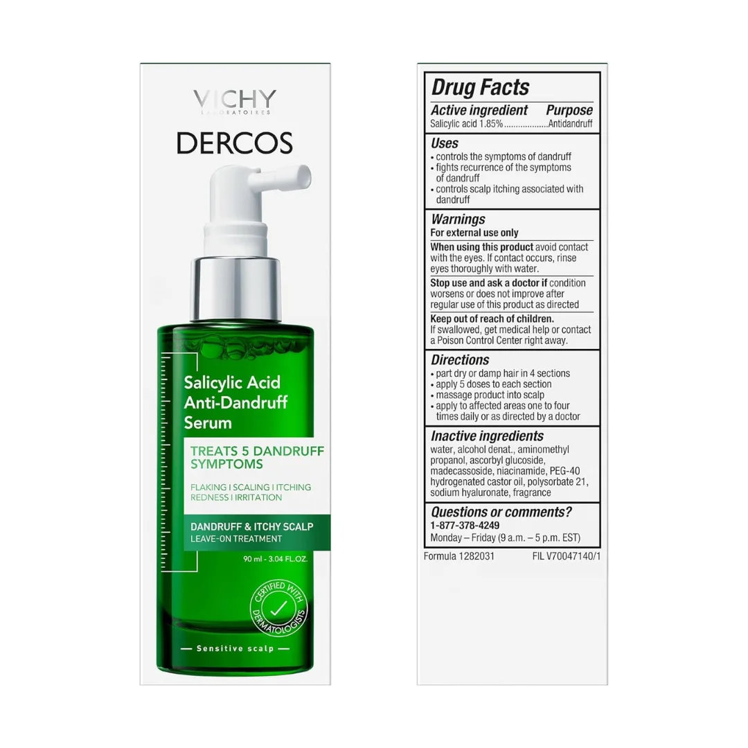 VICHY DERCOS ANTI DANDRUFF SERUM 10 90ML – Image 2