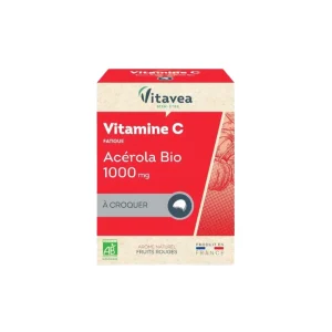 VITAVEA ACEROLA BIO 1000 MG VITAMINE C 24 COMPRIMES A CROQUER