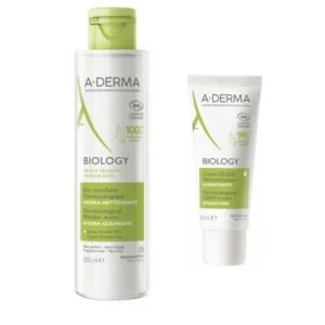 aderma kit hydratation ps cr riche + eau mic ‐50%