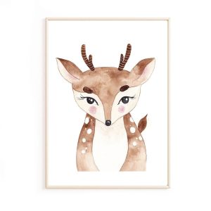 Affiche biche sauvage