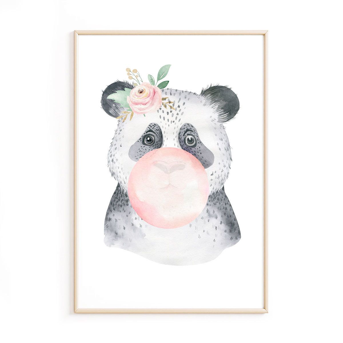 Lot de 3 affiches animaux avec chewing-gum pour chambre enfant – Image 2