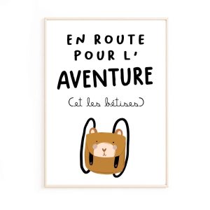 Affiche aventure bébé
