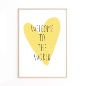 Affiche bébé Welcome to the World