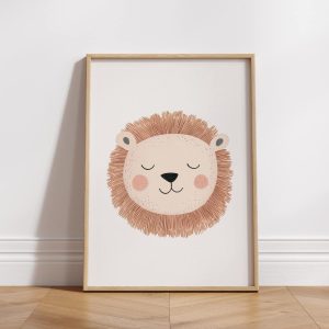 Poster bébé lion