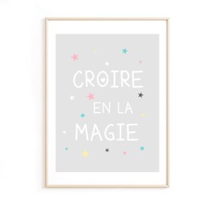 Affiche bébé magie