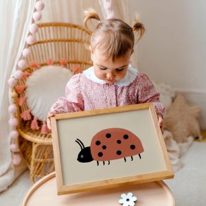 Affiche coccinelle pour enfant