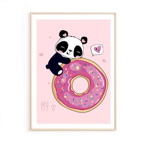 Affiche donuts lover