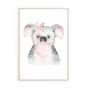 Affiche Bubble gum Koala