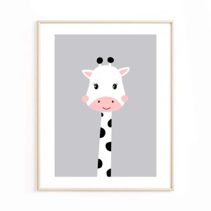 Affiche enfant girafe