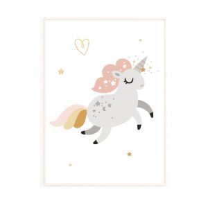 Affiche licorne enfant