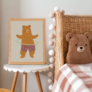 Affiche ourson pour enfant