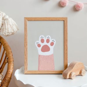 Affiche Patte de félin pour enfant