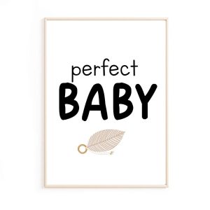 Affiche perfect baby – blanc