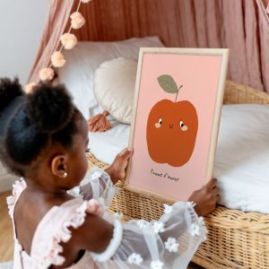 Affiche Pomme d&rsquo;amour pour enfant