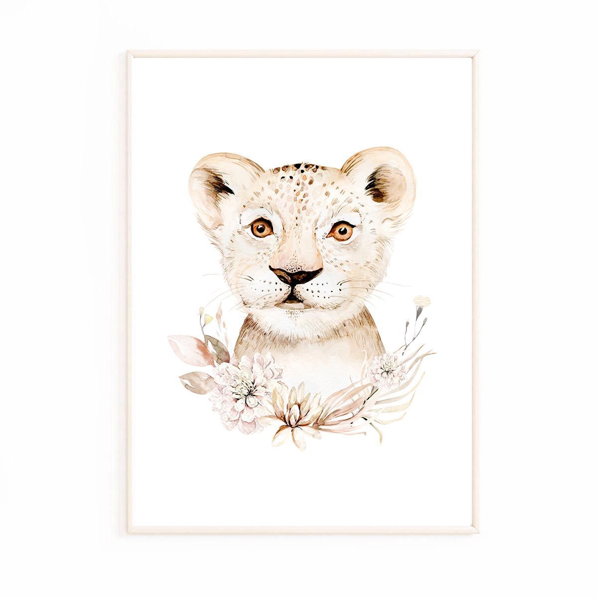 Affiche savane pour enfant