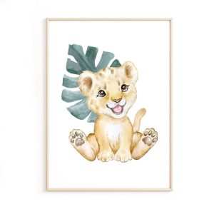 Affiche bébé safari