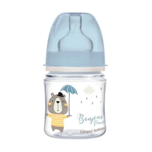 canpol babies biberon anticolique col large bleu bonjour paris 120ml pp