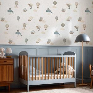 Papier peint Nuages et Constellations pour bébé