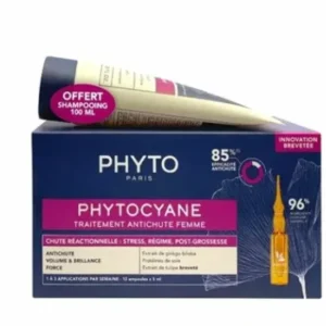 Phytocyane femme chute reactionnelle 125ml + shamp